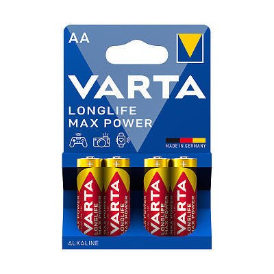 Батарейка VARTA Longlife Power Max Mignon 1.5V - LR6/ AA 4 шт в блистере (LR6 Longlife)