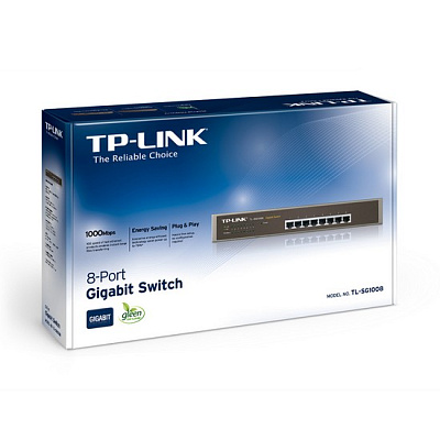 Коммутатор TP-Link TL-SG1008 8-портовый гигабитный коммутатор (TL-SG1008)