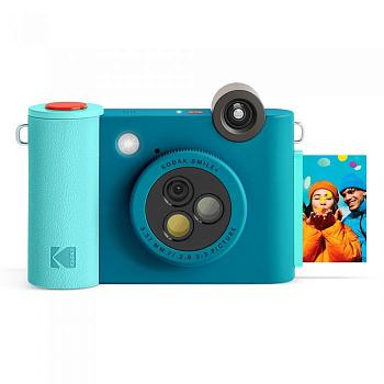 Фотоаппарат моментальной печати Kodak Smile+ голубой (RODSMPCAMBL)