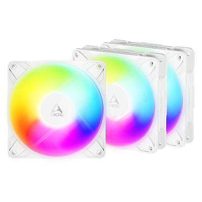 Кулер для корпуса ARCTIC P12 Pro Reverse ARGB 3 Pack, White (ACFAN00334A)
