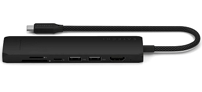Картридер / USB-хаб Satechi 7-in-1 USB-C Slim Multiport Adapter with Ethernet - Black (ST-P7SK)