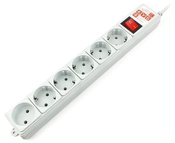 Сетевой фильтр Power Cube, 5м (SPG(5+1)-B-15)