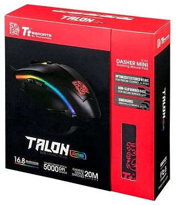 Мышь Thermaltake Tt eSports Talon Elite RGB, Black (MO-TER-WDOTBK-01)