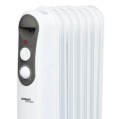 Обогреватель Scarlett SC 21.1507 S4, 1500 Вт, масляный, White-Grey (SC 21.1507 S4)