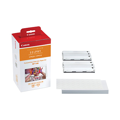 Картридж сублимационный Canon Postcard Size Color Ink/Paper Set RP-108 (8568B001AA)