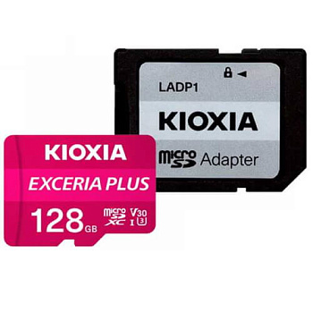 Карта памяти KIOXIA Exceria Plus 128 Гб (M303) UHS I U3 (LMPL1M128GG2)