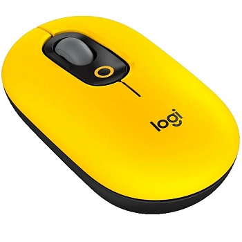 Мышь беспроводная Logitech POP MOUSE, Blast Yellow (910-006546)