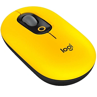 Мышь беспроводная Logitech POP MOUSE, Blast Yellow (910-006546)