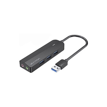 USB Хаб 3-port USB 3.0 Vention CHIBF, Black (CHIBF)