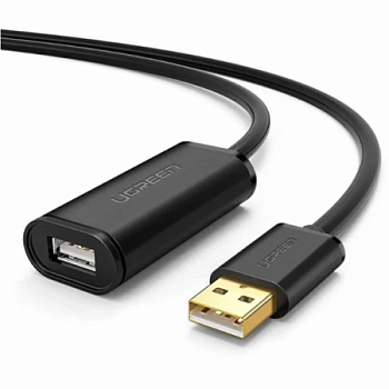 Кабель UGREEN USB(m) - USB(f) удлинитель USB 2.0, 10m US121 (10321)