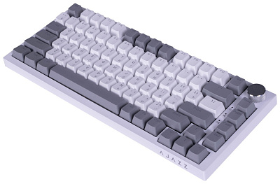 Клавиатура Ajazz AK820, White, Red Switches (AK820 RED SWITCH WHITE BACKLIT (GRAY-WHITE))