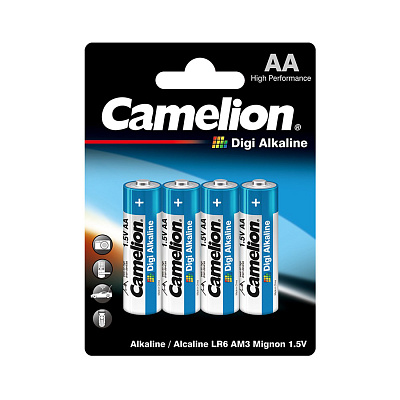 Батарейка CAMELION Digi Alkaline LR6-BP4DG 4 шт. в блистере (LR6-BP4DG)