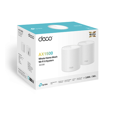 Домашняя Mesh-система Wi-Fi 6 TP-Link Deco X1500(2-pack) (Deco X1500(2-pack))