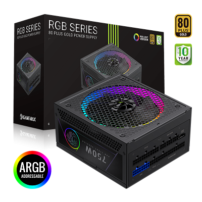 Блок питания Gamemax RGB 750G Gold (2141-0750B0016)