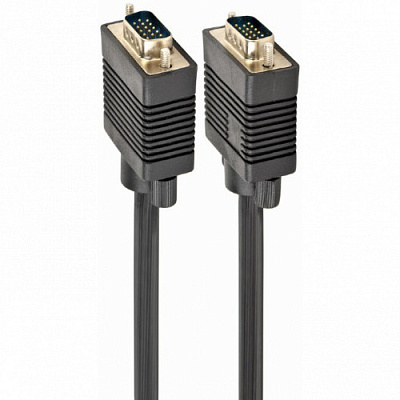 Кабель VGA Premium Cablexpert CC-PPVGA-10-B, 15M/15M, 3.0м, черн, тройной экран, феррит.кольца, паке (CC-PPVGA-10-B)