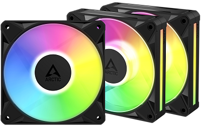 Вентилятор для корпуса ARCTIC BioniX P12 A-RGB 3-Pack, Black (ACFAN00337A)