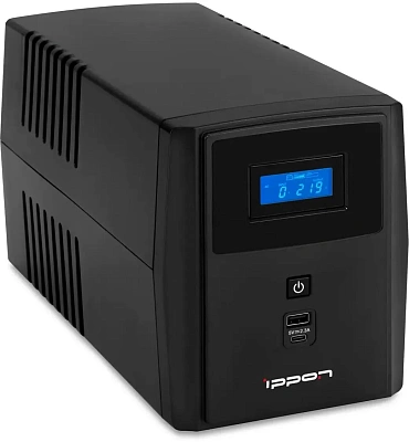 Источник бесперебойного питания Ippon Smart Power Pro II 2200, 1600VA, 1200Вт, управление по USB/RS-232, RJ-45, LCD (1005590)