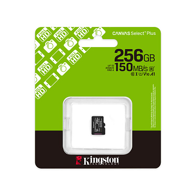 Карта памяти MicroSD 256GB Class 10 UHS-I Kingston (SDCS3/256GBSP)