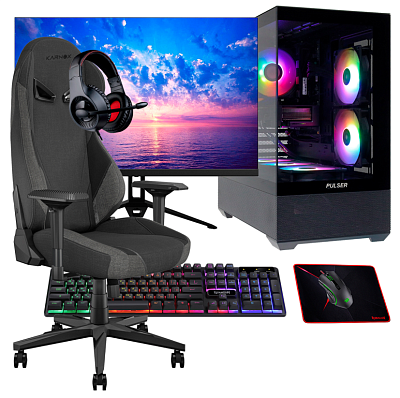 Системный блок PULSER Advanced 412M + Монитор 27" Sanc M2753FVH + Кресло + Клавиатура мышь + Наушники (Advanced 412M)
