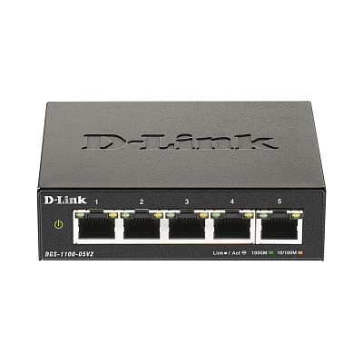  Коммутатор D-Link DGS-1100 (DGS-1100-05V2/A1A)