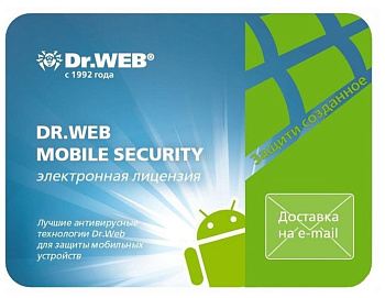 Антивирус DoctorWeb Mobile Security 6 м., 1 МУ, лицензия (LHM-AA-6M-1-A3)