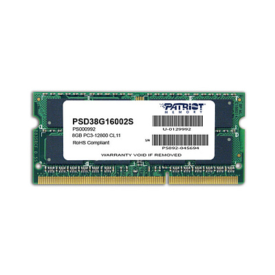 Оперативная память для ноутбука Patriot SL PSD38G16002S DDR3 8GB (PSD38G16002S)