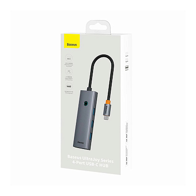 Концентратор Baseus UltraJoy Series 4-Port Space Grey (B0005280B811-12)