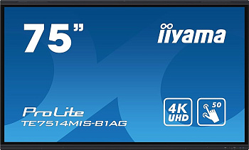Интерактивная панель 75" iiyama Pro Lite TE7514MIS-B1AG, VA, 4K (TE7514MIS-B1AG)