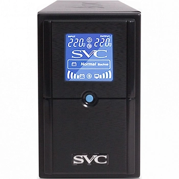  Источник бесперебойного питания UPS SVC V650-L-LCD, 650VA, 390W (V650-L-LCD)