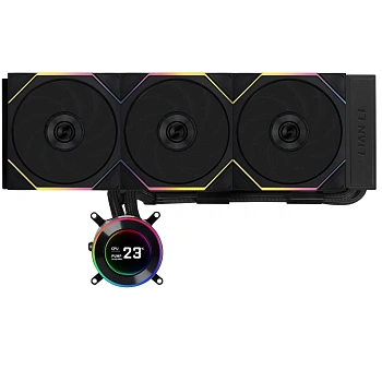 Водяное охлаждение для CPU Lian Li Hydroshift lI LCD-C 360TL Black (G89.GHS2LCD36TB.00)