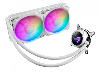 СЖО ASUS ROG STRIX LC II 240 ARGB WE, AIO, 120mm fan, ARGB, 1700 socket, WHITE, BOX (ROG STRIX LC II 240 ARGB WE)
