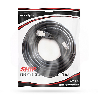 Патч Корд SHIP Cat.6 FTP RJ-45 7.5 м S7025BK0750-P (S7025BK0750-P)