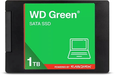 Твердотельный накопитель SSD POWERED BY SANDISK WD Green 1TB 2.5' (WDS100T5G0A)