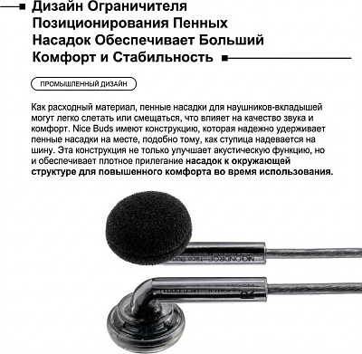 Наушники Moondrop Nice Buds, Transparent Black (NICE BUDS)