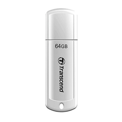 USB Флеш 64GB 2.0 Transcend TS64GJF370 белый (TS64GJF370)