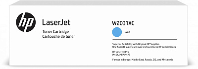 Лазерный картридж HP голубой (W2031XC)