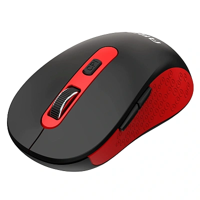 Мышь беспроводная ARG MOW5, black-red (MOW5-BKR)