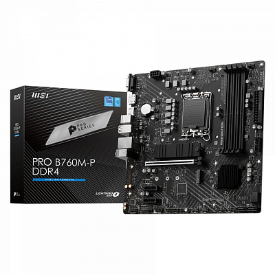 Материнская плата MSI PRO B760M-P DDR4 LGA1700 4xDDR4 mATX (PRO B760M-P DDR4)