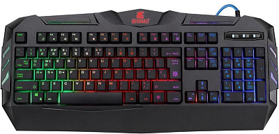 Клавиатура проводная игровая Defender Werewolf GK-120DL, ENG/RUS, USB, RGB подсветка (45120)