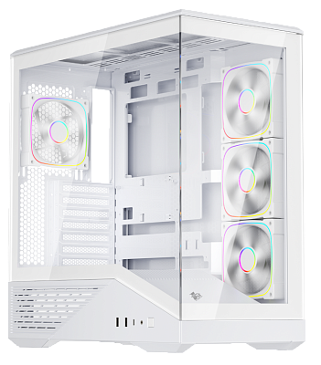 Компьютерный корпус 1STPLAYER FIREBASE GM7 White (GM7-WH-3FN7R-W-1FN7-W)