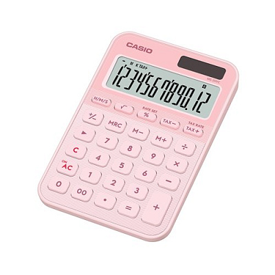 Калькулятор настольный CASIO MS-20YC-LP-W-EP cветло-розовый (MS-20YC-LP-W-EP)