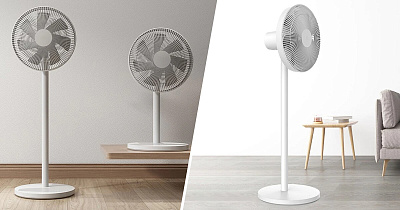 Вентилятор напольный SmartMi Standing Fan 2 Lite JLLDS01XY, Wi-Fi, White (PYV4007GL)