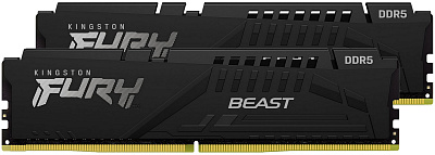 Комплект модулей памяти DIMM Kingston Fury Beast DDR5 64 GB kit (2x32GB)  (KF560C36BBEK2-64)