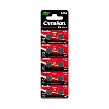 Батарейка CAMELION Alkaline AG4-BP10(0%Hg) 10 шт. в блистере (AG4-BP10(0%Hg))