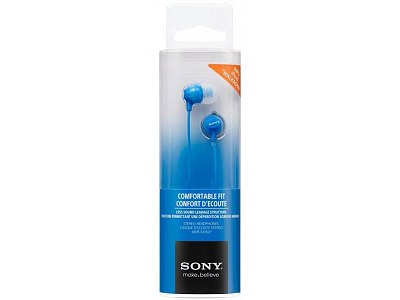 Наушники-вкладыши Sony MDREX15LPLI.AE, синий (MDREX15LPLI.AE)