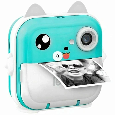 Фотоаппарат моментальной печати Leef LF-CAM-01, blue ( LF-CAM-01-blue)