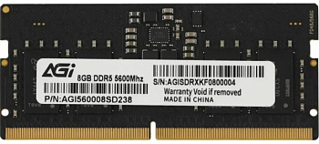 Оперативная память для ноутбука AGI AGI560008SD238 SO-DIMM DDR5 8GB 5600MHz (AGI560008SD238)