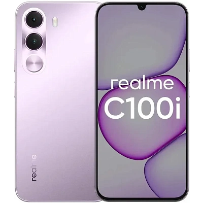 Смартфон REALME C100i 64 Гб, 4 Гб фиолетовый (6941764490895)