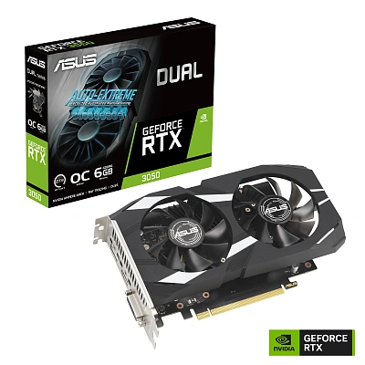 Видеокарта ASUS GeForce RTX3050 OC 6GB DUAL-RTX3050-O6G (DUAL-RTX3050-O6G)