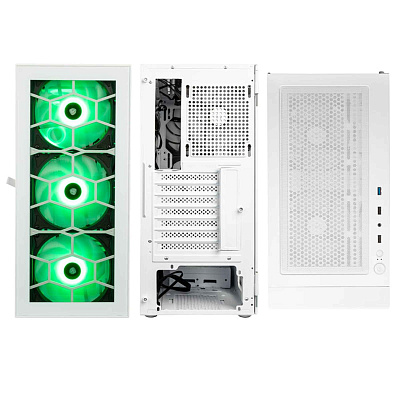 Корпус Kolink Observatory HF Glass ARGB - White (PGW-CH-KOL-111)